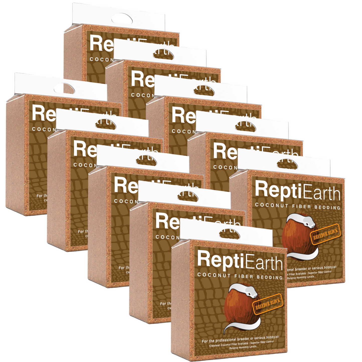 ReptiEarth Breeder Blocks and Bundles 10 Pack Substrate ReptiChip LLC