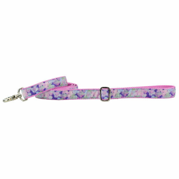 Hydrangea Velvet Dog Leash 2 Hounds Design