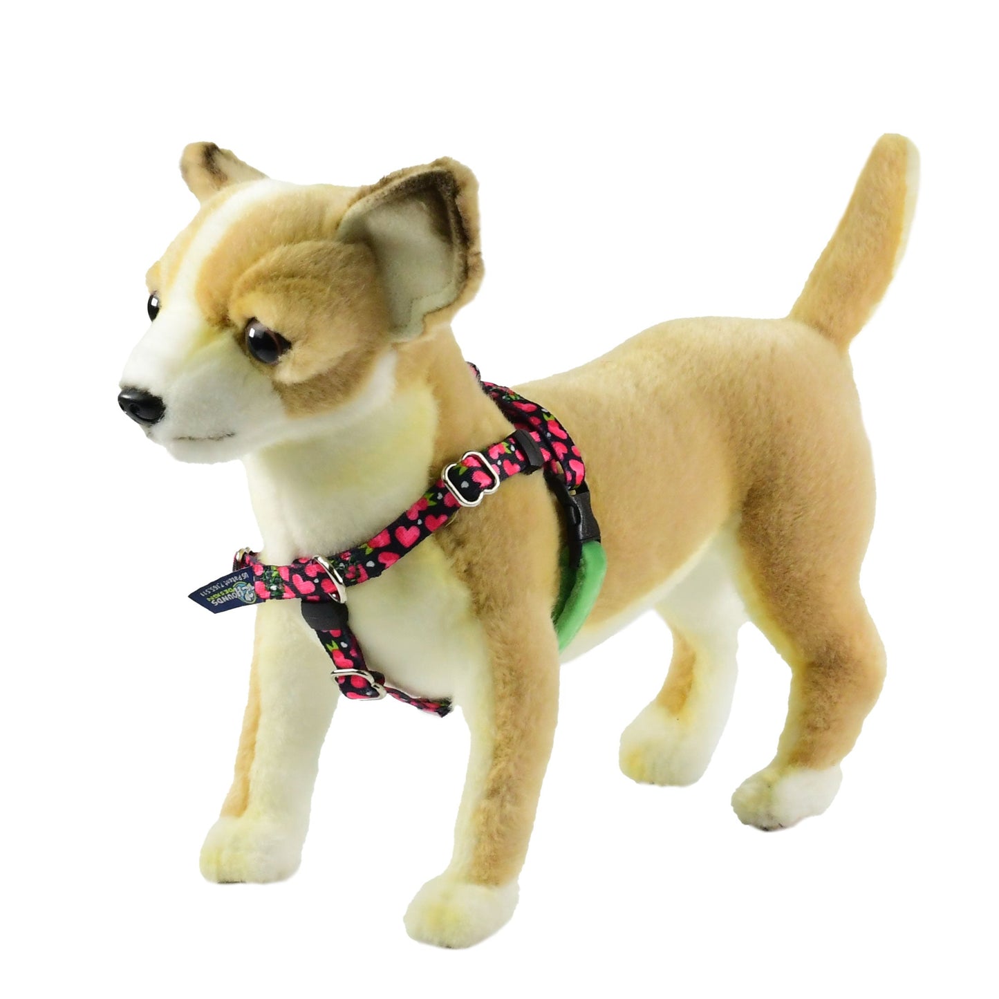 XXSmall Fruity Hearts Freedom No-Pull Harness 13"-16" Chest 2 Hounds Design