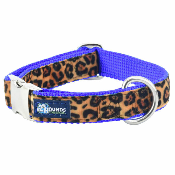 Soft Kitty Velvet Essential Martingale Dog Collar (Multiple Webbing Color Options) Martingale Dog Collar 2 Hounds Design