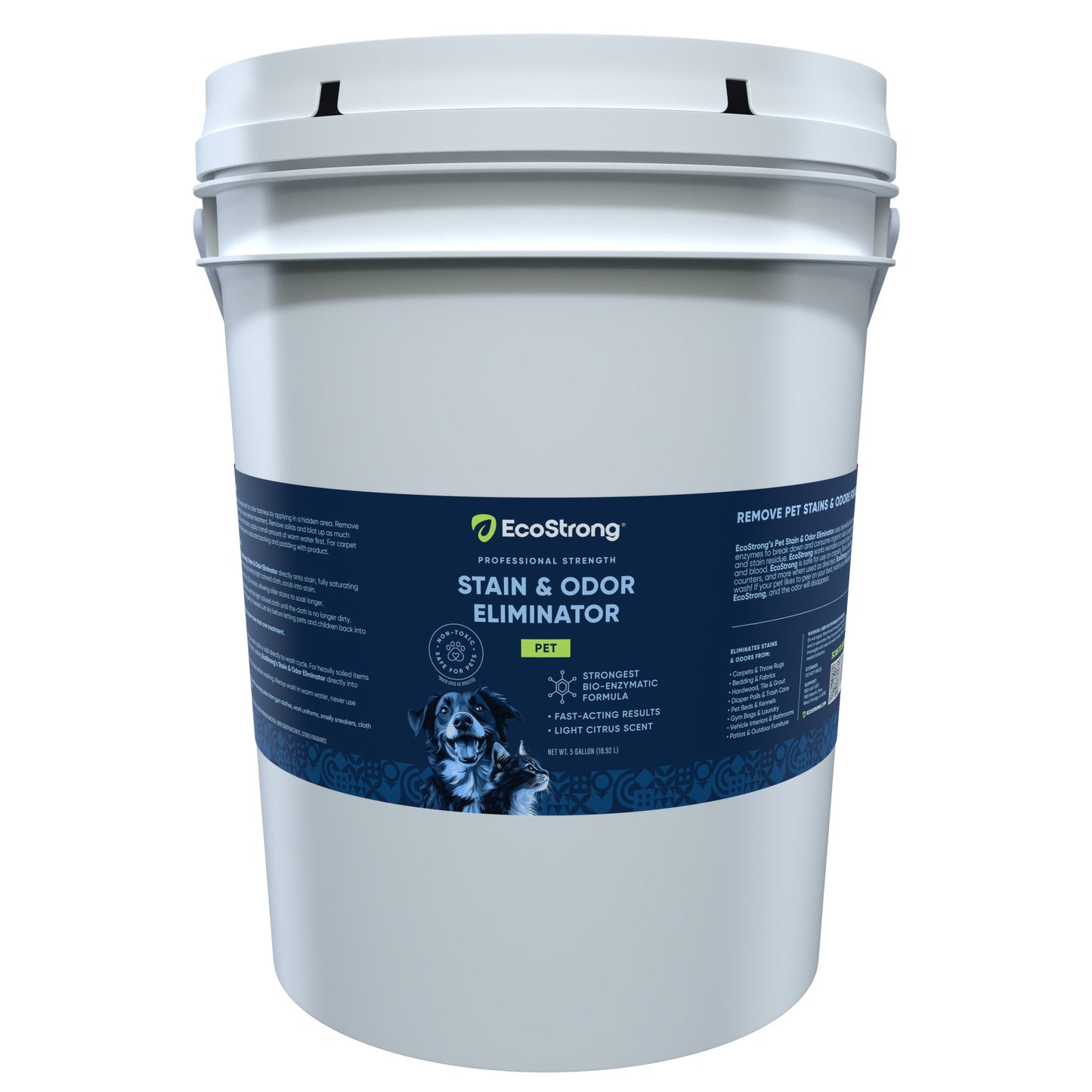 Pet Stain and Odor Eliminator 5 Gallon Pail with Pump Pet & Animal > Pet Stain & Odor EcoStrong