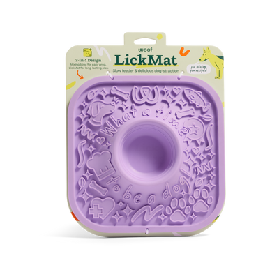 LickMat Purple Woof