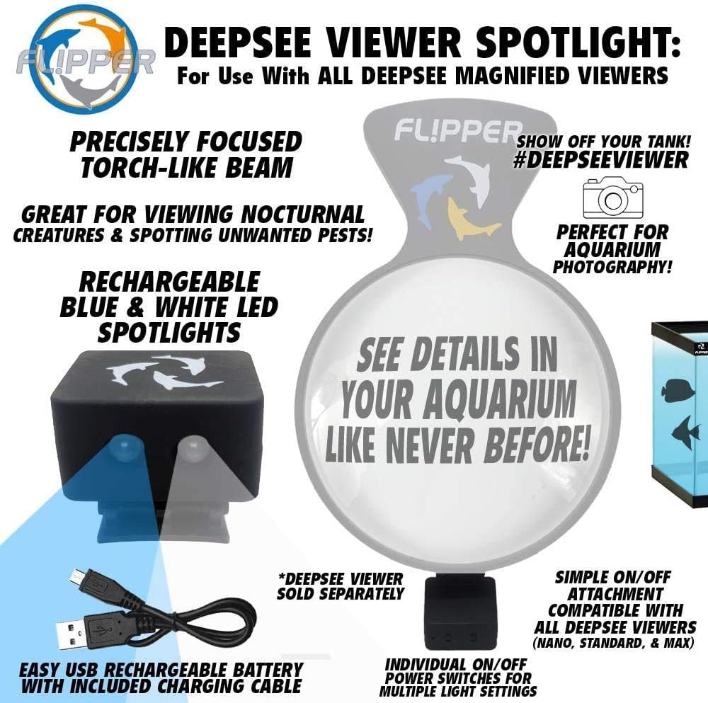 DeepSee Viewer LED Spotlight Aquarium Viewer Flipper Aquarium Products