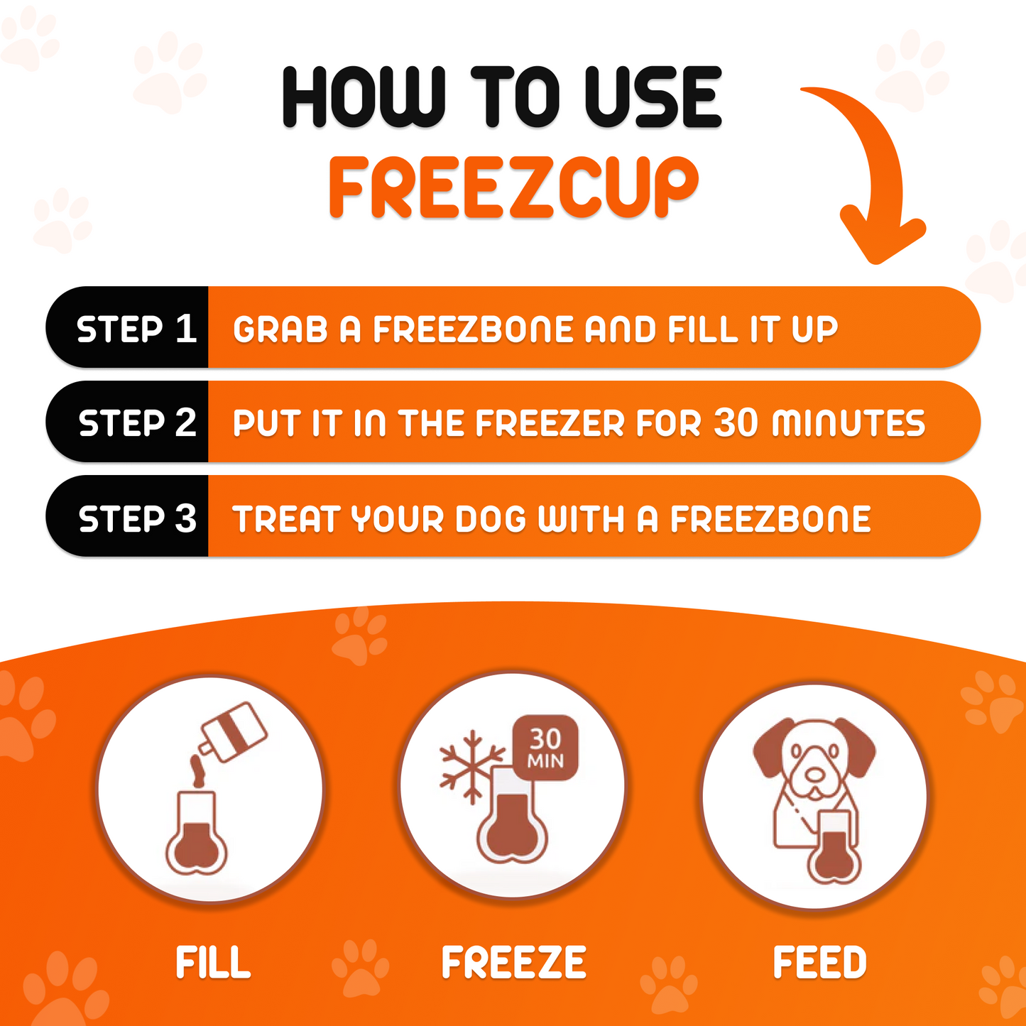 FreezCup - Long-Lasting Chew Fun Freezbone