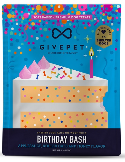 GivePet Dog Treats Birthday Bash 6 Oz. Dog Treats GivePet