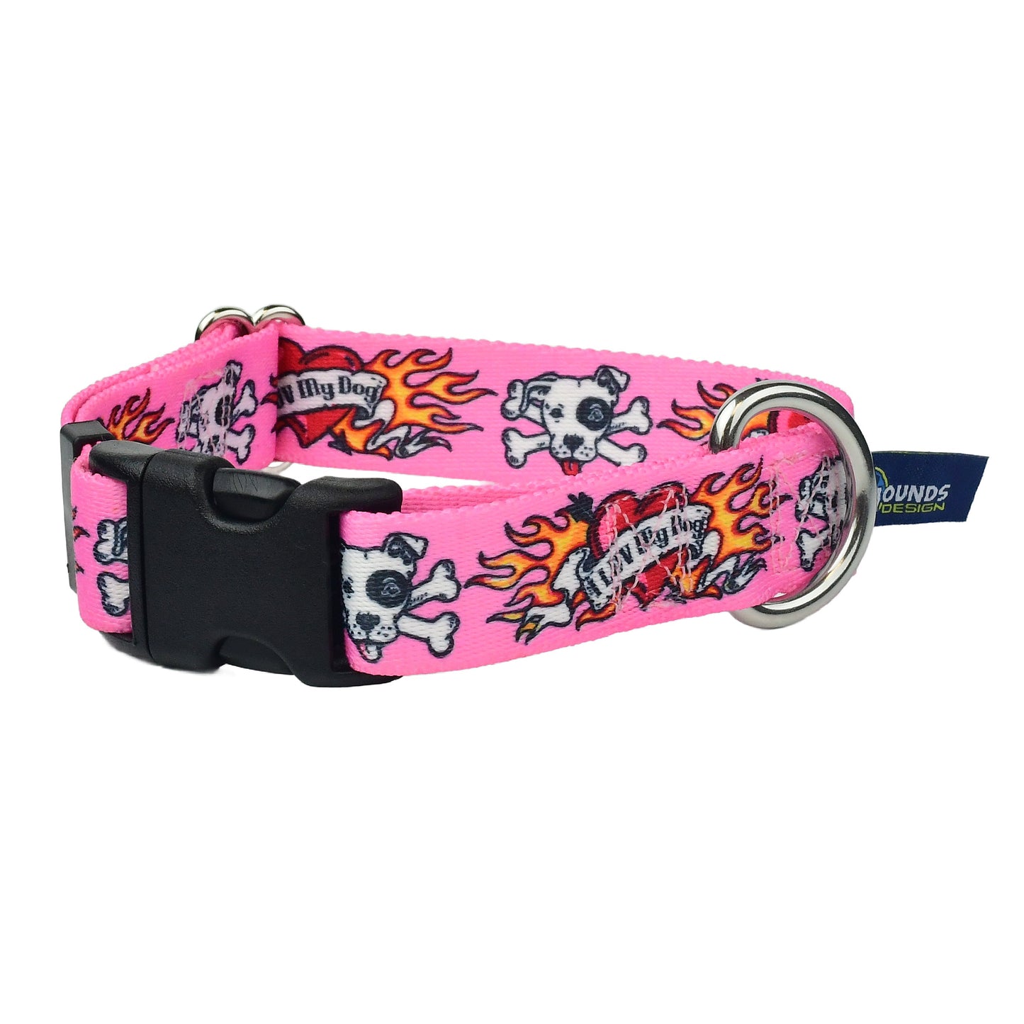 I Luv My Dog Dog Collar – EarthStyle (1" Only) Dog Collar 2 Hounds Design
