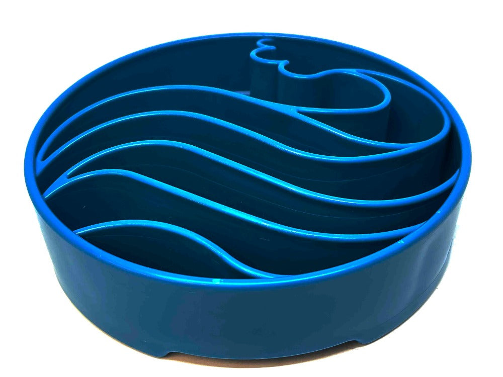 Wave eBowl Deep Slow Feeder Dog Bowl for Enrichment | Made in USA EBOWL SodaPup/True Dogs, LLC