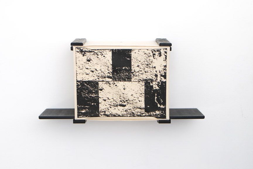 Cat Cubby for Wall - Covered Cat Bed Onyx Bamboo Brick Catastrophic Creations