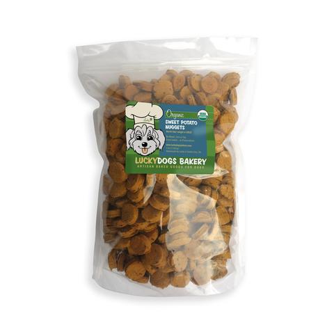 Lucky's Organic Sweet Potato Nuggets 5lb (500 treats) Dog Treats Happy Dog Food