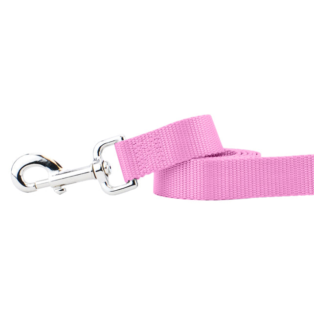 Rose Pink Nylon Dog Leash 2 Hounds Design