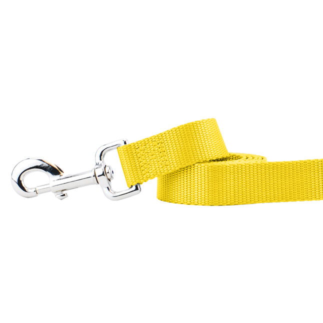 Yellow Nylon Dog Leash 2 Hounds Design