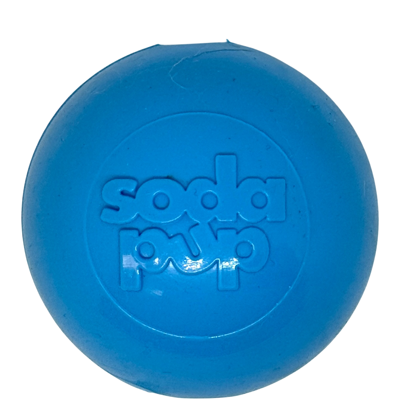 Squeak Ball - Durable Squeaky Dog Toy, Floats, Chew Toy | USA Made Medium Squeaker Ball - Light Blue Rubber Dog Toys SodaPup/True Dogs, LLC
