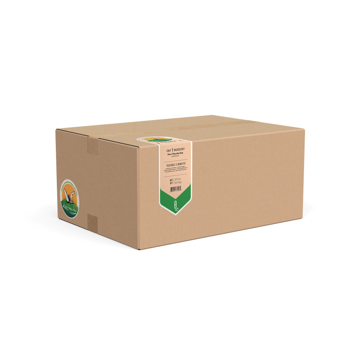 Rabbit Hole Hay Ultra Premium Soft Timothy Hay 20 lb Hay Rabbit Hole Hay