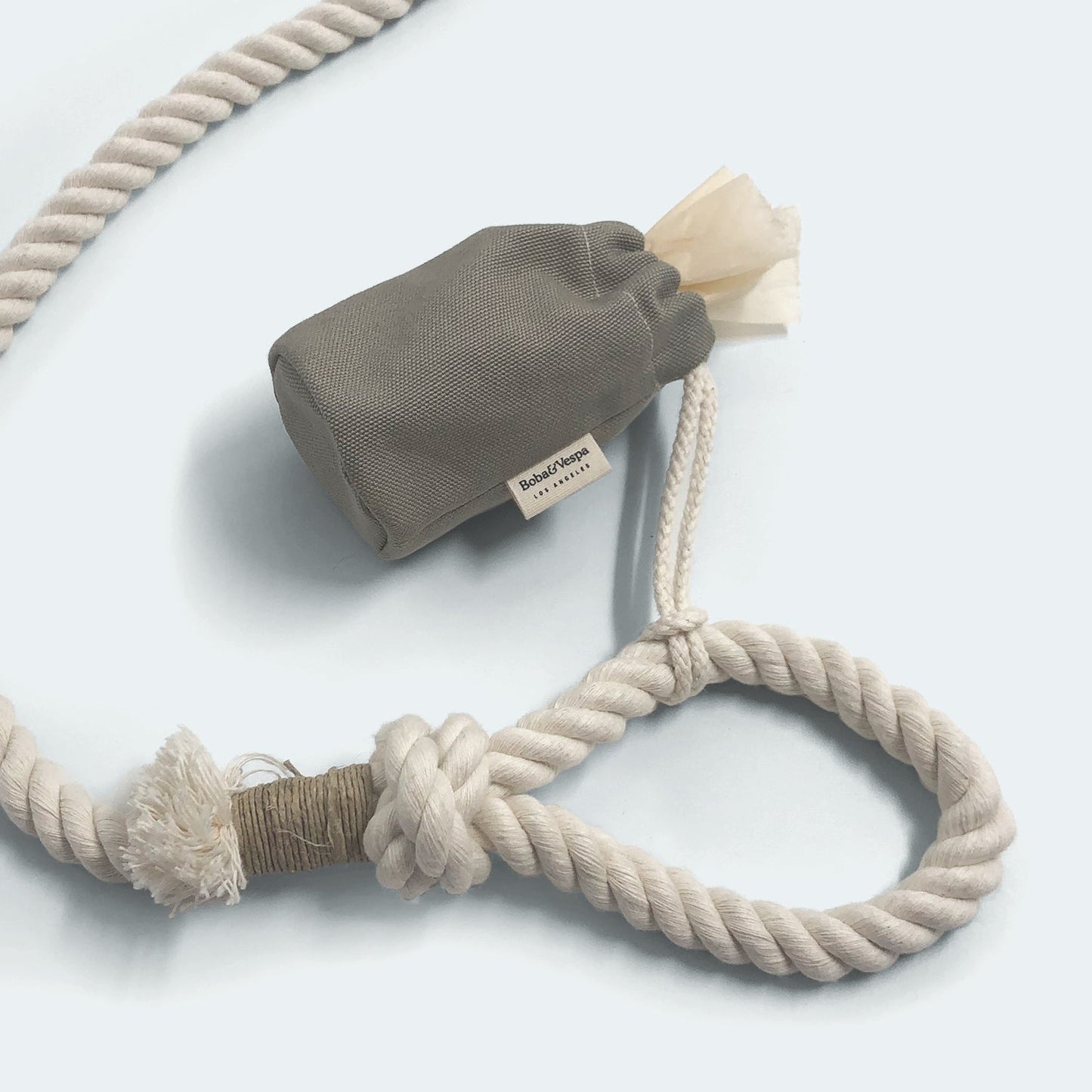 Boba & Vespa Cloth Dog Poop Bag Holder in Cotton Canvas The Kind Pet