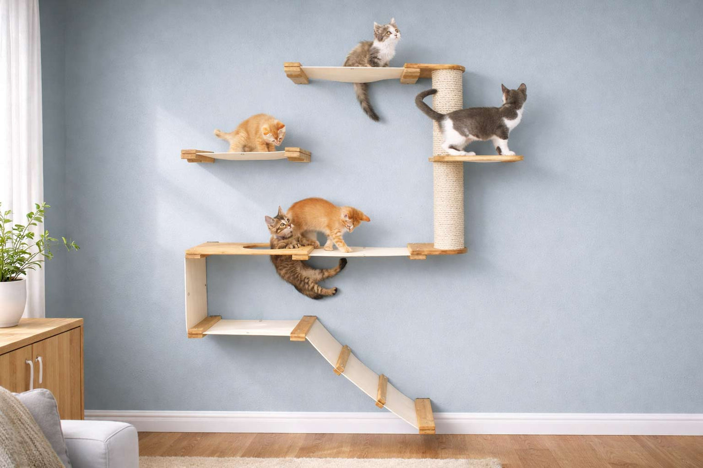 The Deluxe Cat Fort - Modern Cat Condo Cat Condo Catastrophic Creations