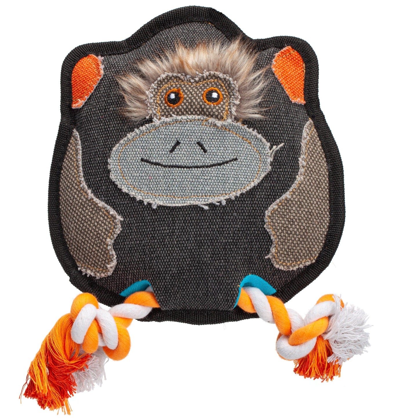 8" Nature Monkey Animal Squeaky Toy Dog Toys Dogline