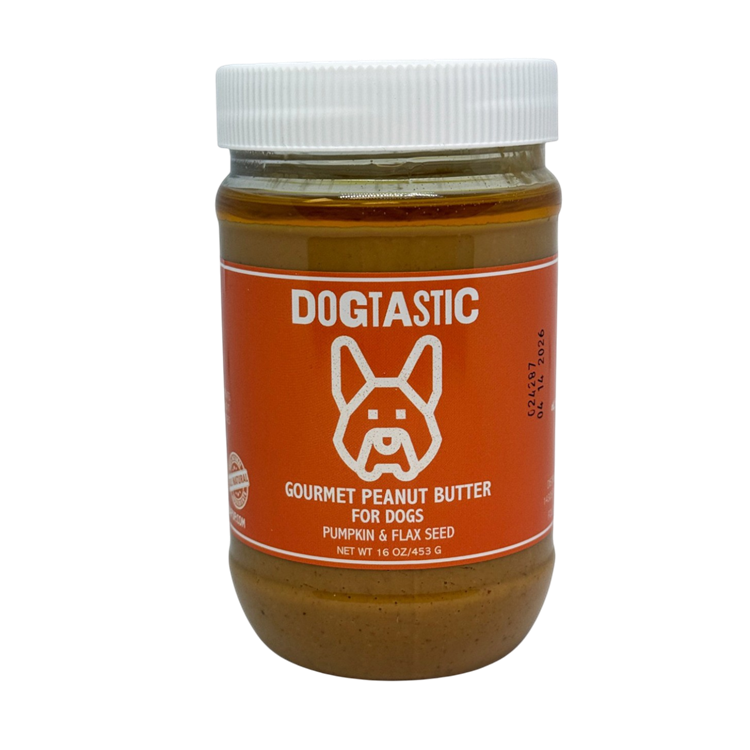 Dogtastic Gourmet Peanut Butter for Dogs - Pumpkin & Flax Seed Flavor - 50% off TREATS SodaPup/True Dogs, LLC