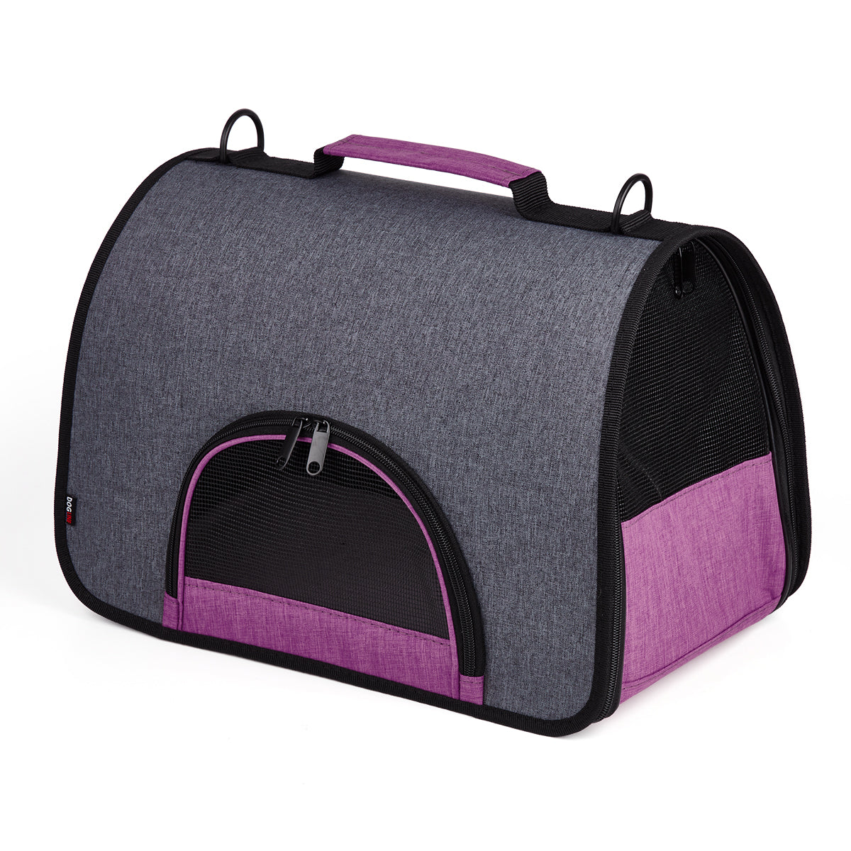 Dual Color Collapsible Pet Carrier Pink Pet Carriers Dogline