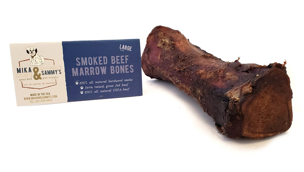 Smoked Beef Marrow Bones - Mika & Sammy's Large Beef Bone Mika & Sammy