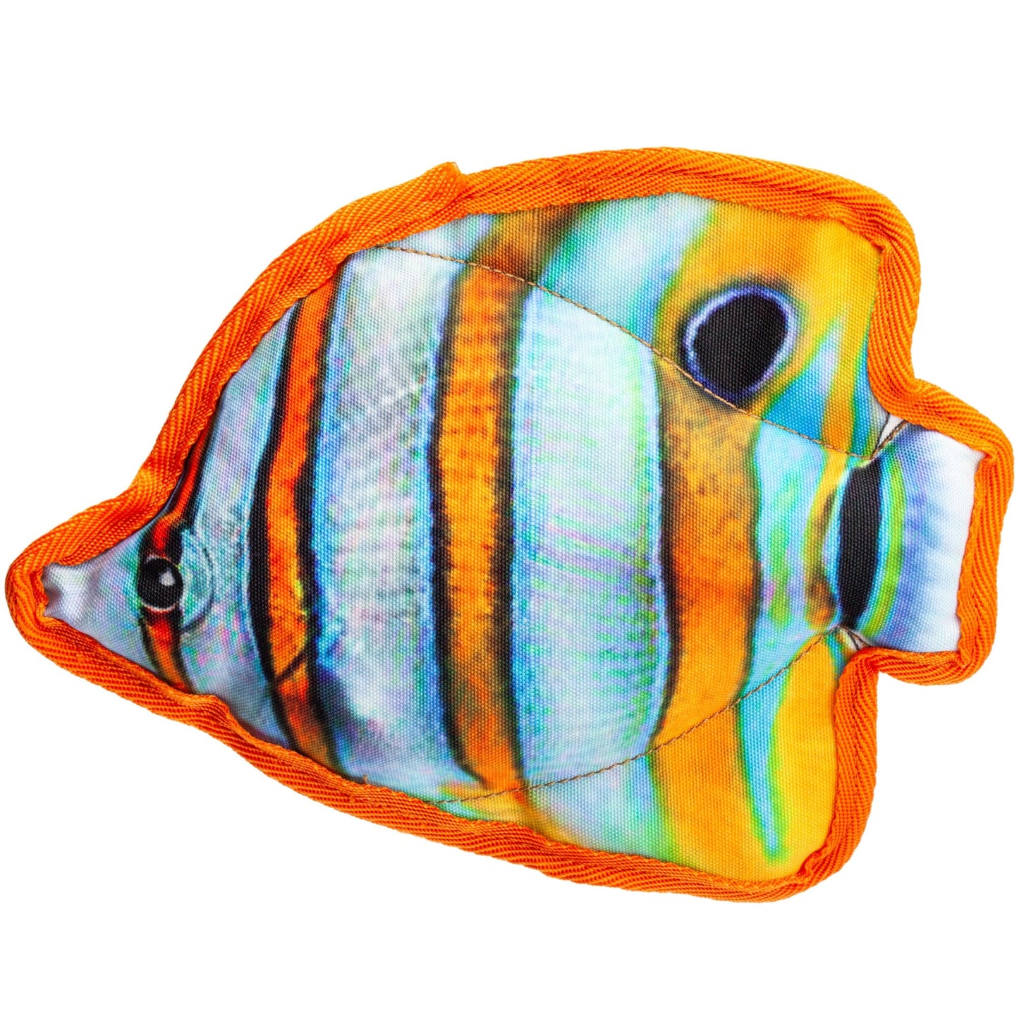 9" Tropical Butterflyfish Dog Fish Toy Dog Toys Dogline