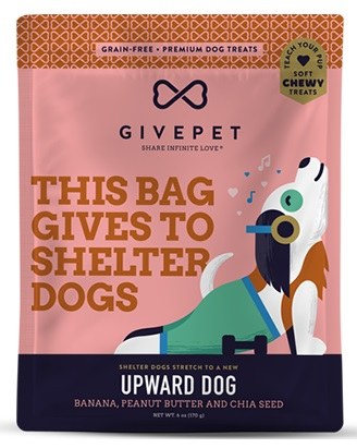 GivePet Soft Dog Treats Upward Dog 6oz Dog Treats GivePet