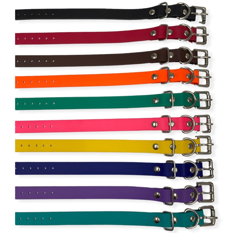 3/4" Biothane Collar (Belt buckle style) E-collar Technologies Dog Collar E-Collar Technologies