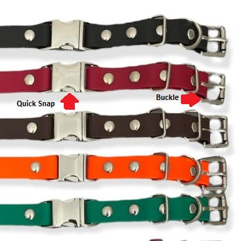 3/4" Biothane Quick Snap Collar E-collar Technologies Dog Collar E-Collar Technologies