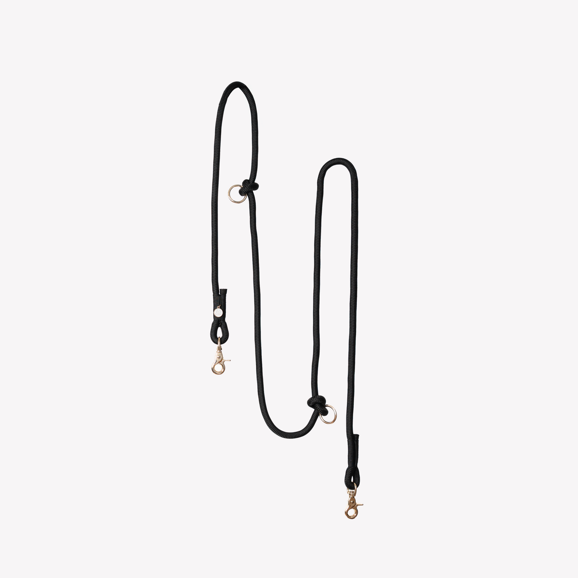 'Black' - Hands Free Braided Leash Hands Free Braided Leash FURLOU