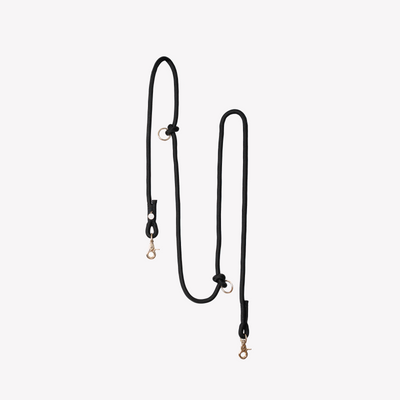 'Black' - Hands Free Braided Leash Hands Free Braided Leash FURLOU