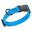 Dogline Biothane Waterproof Dog Collar with Quick Release Buckle 5 8"W by 10-14"L Cerulean Blue Dog Collar Dogline