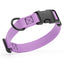 Dogline Biothane Waterproof Dog Collar with Quick Release Buckle Amethyst Purple Dog Collar Dogline