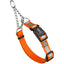Reflective Biothane Martingale Collar with Quick Release Buckle Hunter Orange Dog Collar Dogline