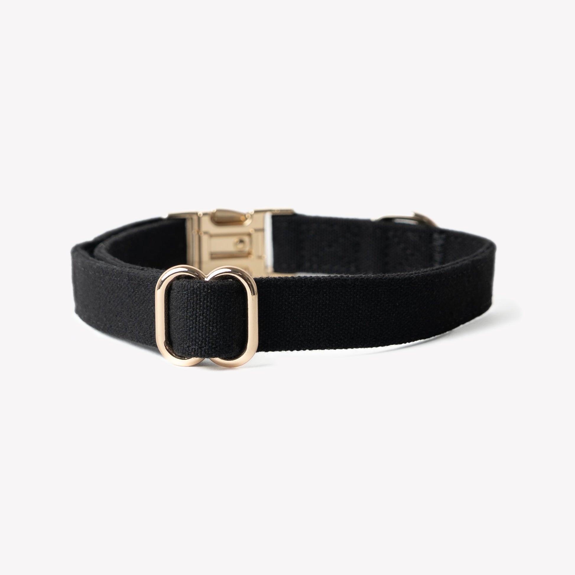 'Black' - Canvas Dog Collar Canvas Collar FURLOU