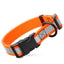 Dogline Biothane Reflective Dog Collar with Quick Release Buckle Hunter Orange 15"-25" 1" Dog Collar Dogline