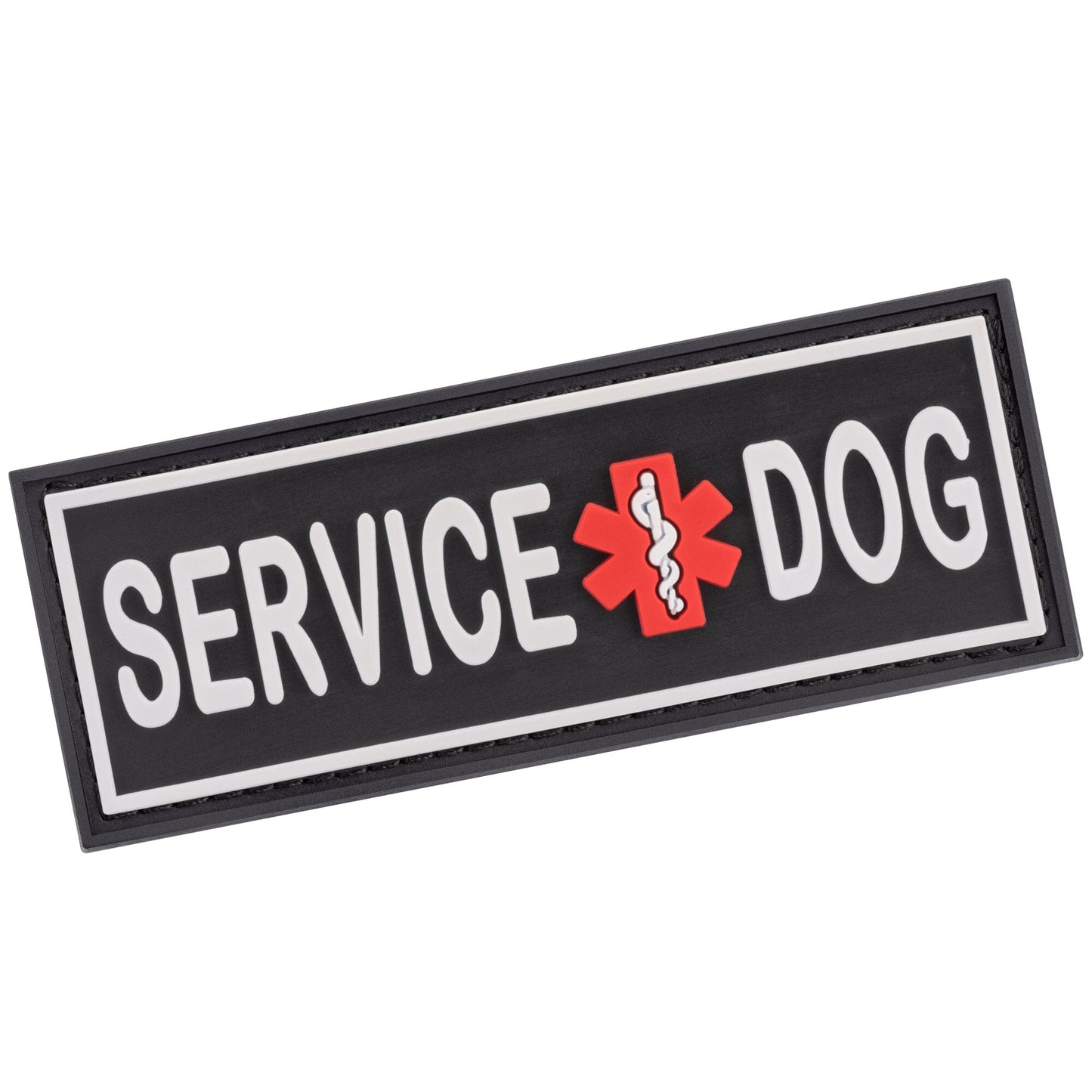 Dogline Service Dog 3D Rubber Patches 2" x 6" - One Patch Dog Patches Dogline