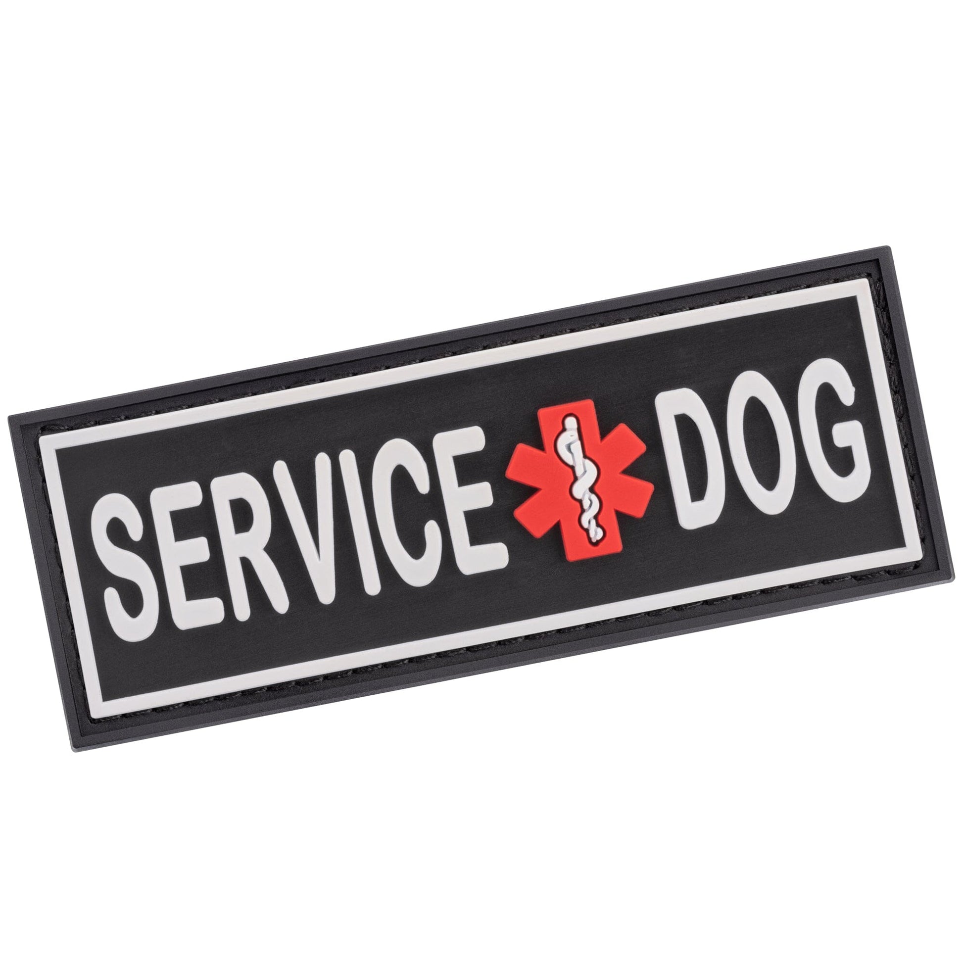 Dogline Service Dog 3D Rubber Patches 2" x 6" - One Patch Dog Patches Dogline