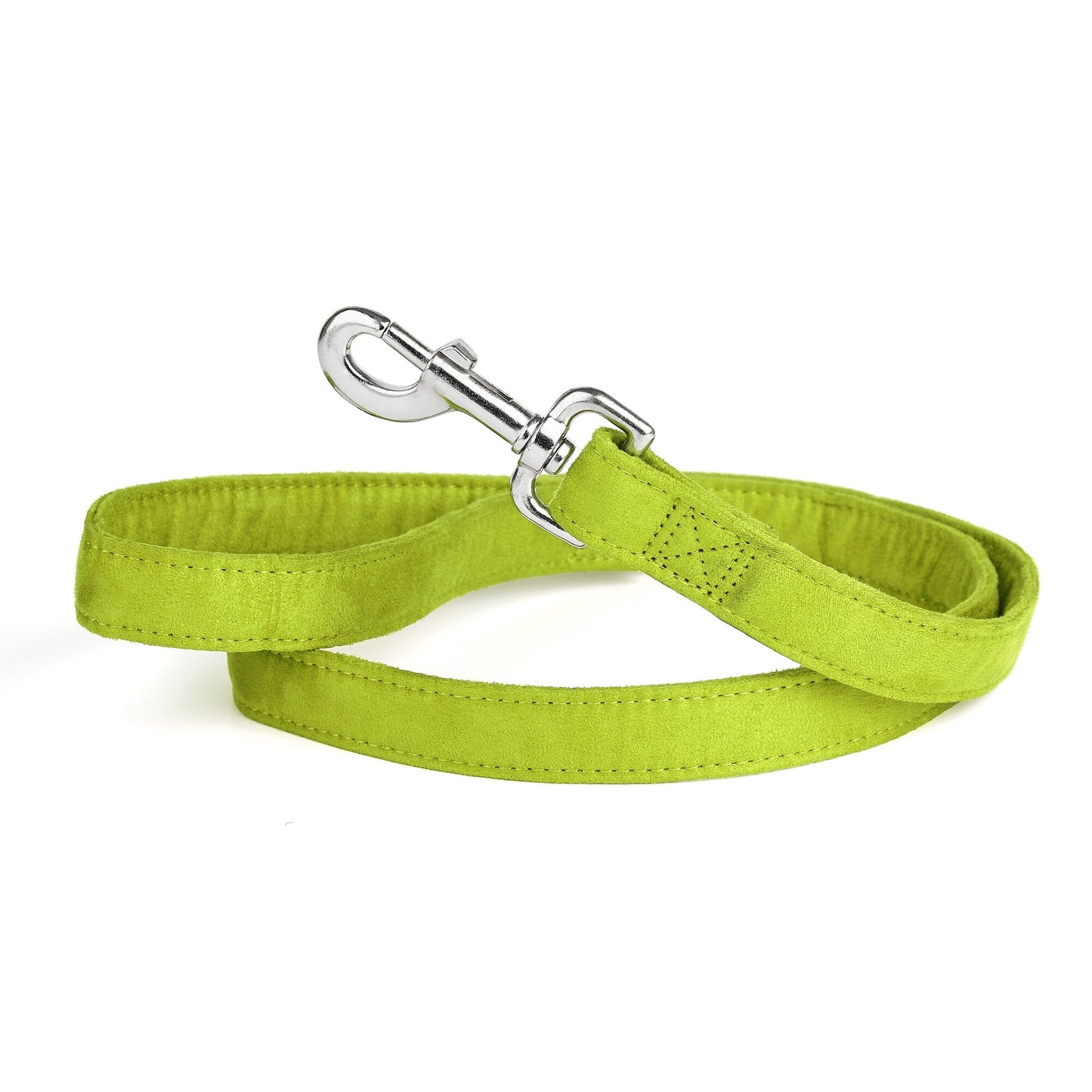 Comfort Microfiber Flat Dog Leash Lime Green Dog Leashes Dogline