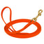 Viper Biothane Long Line 10 ft Lead with Brass Hardware Hunter Orange 1 2" Dog Leashes Dogline