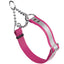 Reflective Biothane Martingale Collar for Dogs Passionfruit Pink Martingale Dog Collar Dogline
