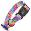Dogline Biothane Full Color Design Printed Dog Collar with Quick Release Buckle Fusion W 3 4" x L 12"-19" Dog Collars Dogline