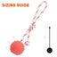 FDT Solid Rubber Dog Ball - Water Toy with Rope Dog Toys Dogline