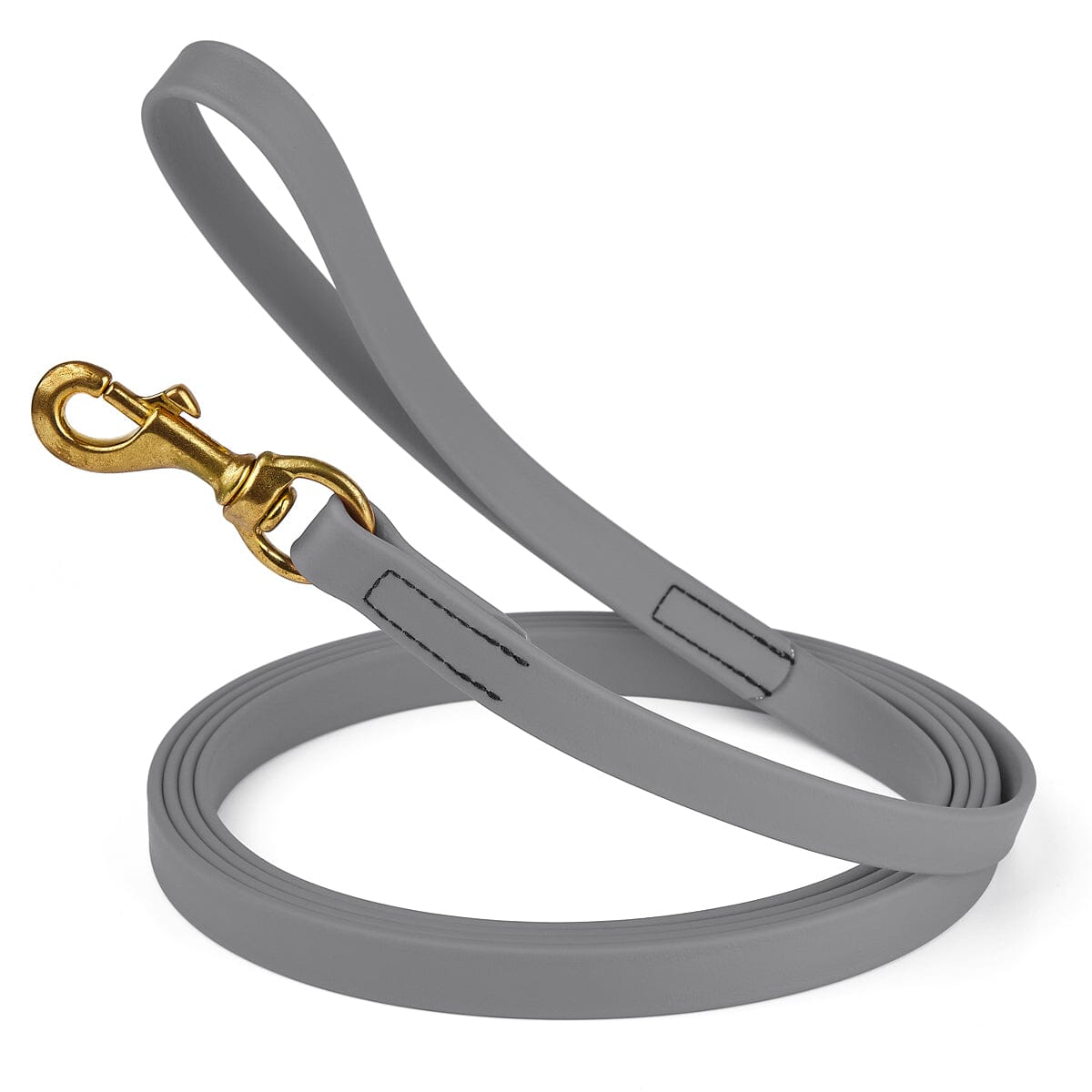 Viper Biothane Long Line 10 ft Lead with Brass Hardware Battleship Gray 3 4" Dog Leashes Dogline