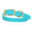 Viper Biothane Waterproof Dog Collar - Brass Hardware - Size L (18" - 22") Sky Blue L 18"-22" x W 1" Dog Collar Dogline