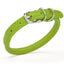 Soft Leather Round Dog Collar Lime Green 1 3" Dog Collar Dogline