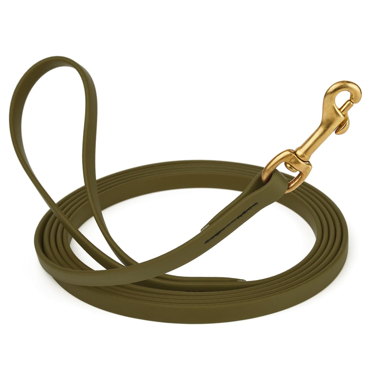 Viper Biothane Long Line 33 ft Lead with Brass Hardware Olive Drab Green 1 2" Dog Leashes Dogline