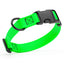 Dogline Biothane Waterproof Dog Collar with Quick Release Buckle 5 8"W by 10-14"L Tropical Green Dog Collar Dogline