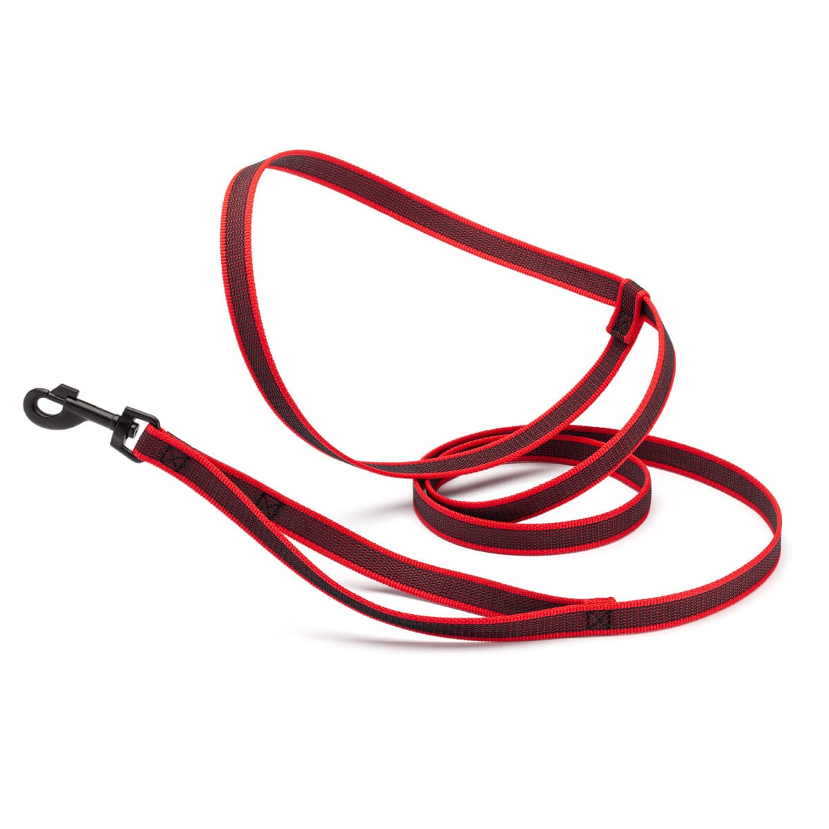 Rubber Infused Nylon Multifunctional Dog Leash for Walking and Running Hands Free Red 8' 3 4" Dog Leashes Dogline