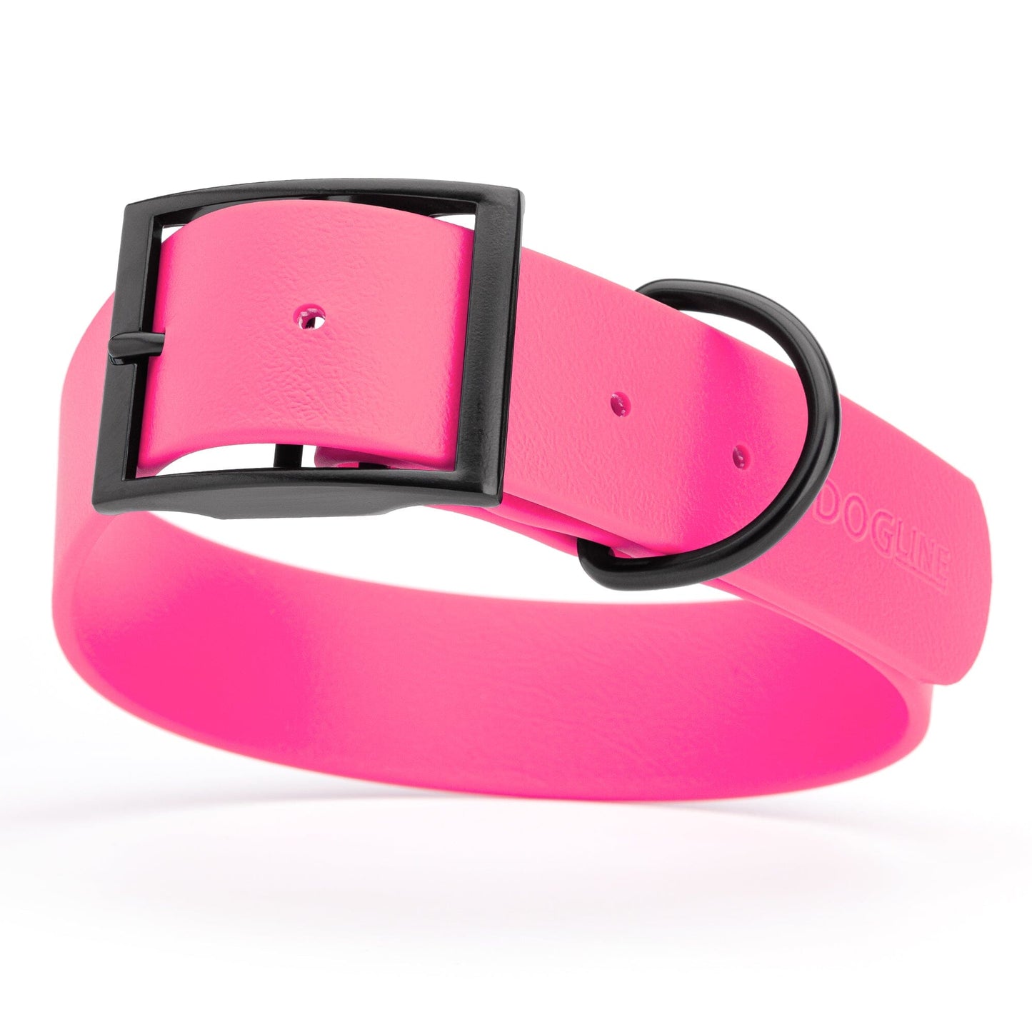 Biothane Waterproof Dog Collar - 1.5in Wide - XX-Large (24 to 28 inches) Passionfruit Pink L 24"-28" x W 1.5" Dog Collar Dogline