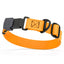 Dogline Biothane Waterproof Dog Collar with Herm Sprenger Stainless Steel Quick Release Buckle Tangerine Orange Black Buckle Dog Collar Dogline