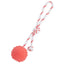 FDT Solid Rubber Dog Ball - Water Toy with Rope Medium 2.3" (6 cm) Dog Toys Dogline